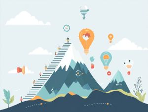 inforgrafica del percorso di sviluppo di una startup